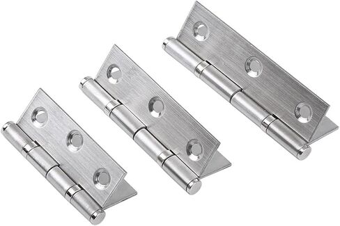 مفصلات 2 بوصة 2.5 بوصة 3 بوصة 4/10/20/40 قطعة مفصلات باب من الفولاذ المقاوم للصدأ قابلة للطي مسطحة 1 قطعة (3 بوصة، 40 قطعة (20 زوجًا)) in Kuwait