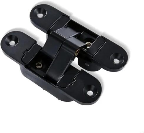 مفصلات الأبواب 180 درجة أرجوحة مخفية من سبائك الزنك شديدة التحمل للخشب قابلة للطي قطعة واحدة (فضية مفتوحة لليمين) in Kuwait