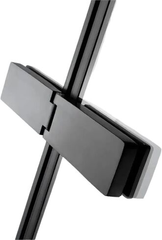 مفصل باب زجاجي طويل أسود لتزيين الأجهزة الحمام مشبك كبير قطعة واحدة in Kuwait