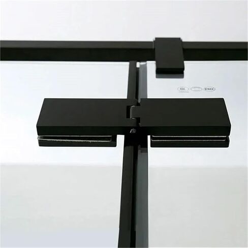 مفصل باب زجاجي طويل أسود لتزيين الأجهزة الحمام مشبك كبير قطعة واحدة in Kuwait