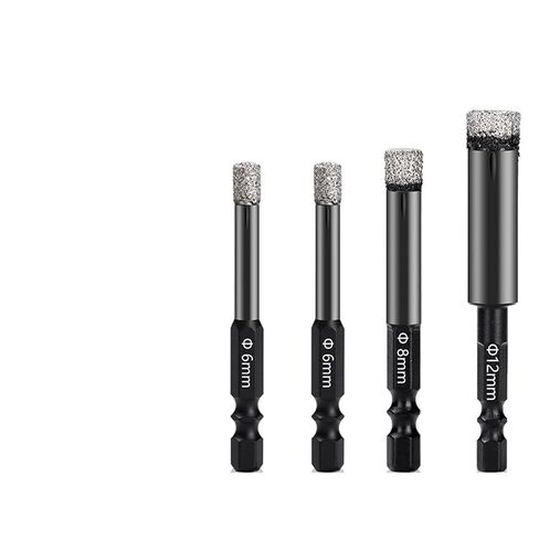 لقمة ثقب الماس الأساسية الجافة المقطوعة بالنحاس والبلاط السيراميكي ومنشار الجرانيت والرخام أداة حفر قطعة واحدة (اللون: 6 مم) in Kuwait