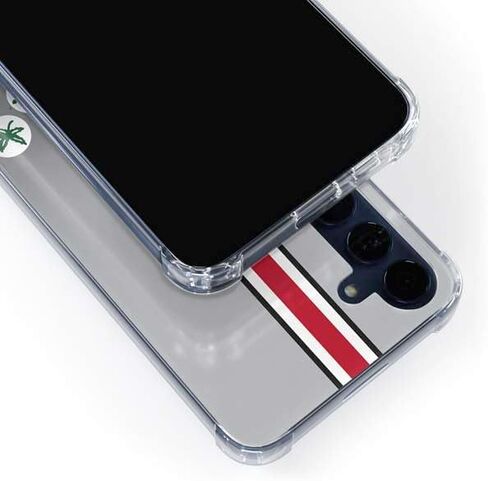 حافظة هاتف Skinit الشفافة متوافقة مع هاتف Galaxy S24 - تصميم Buckeyes من جامعة ولاية أوهايو مرخص رسميًا in Saudi Arabia