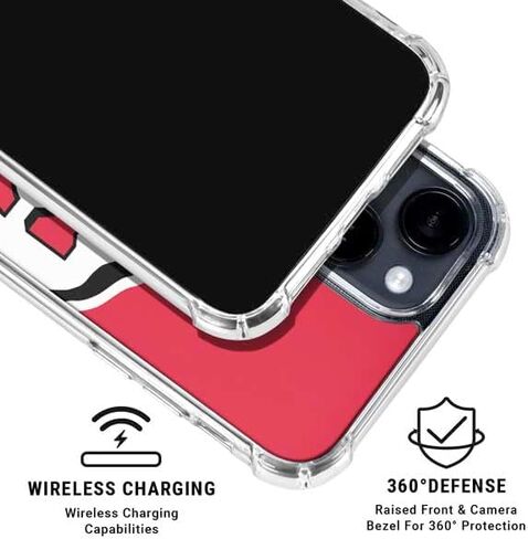 Skinit Clear Phone Case Compatible with iPhone 14 - Officially Licensed NFL Kansas City Chiefs Large Logo Design in Saudi Arabia