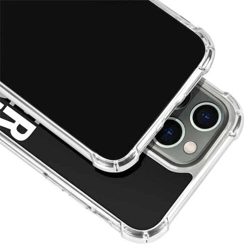Skinit Clear Phone Case Compatible with iPhone 14 Pro - Officially Licensed NFL Las Vegas Raiders Team Motto Design in Saudi Arabia
