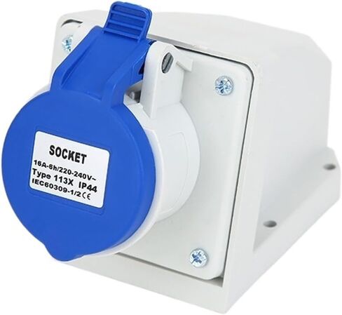 16A 3-pin 220V-250v IP44 2P+E Waterproof Power Industrial Connector site Male and Female Plug Socket(213x 16a 3pin) in Kuwait