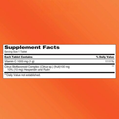 KKL Extra Strength Vitamin C 1000 mg, 500 Count, Immune & Antioxidant Support, Daily Dietary Supplement + Exclusive Vtmx Vitamin Guide (2 Items) in Saudi Arabia