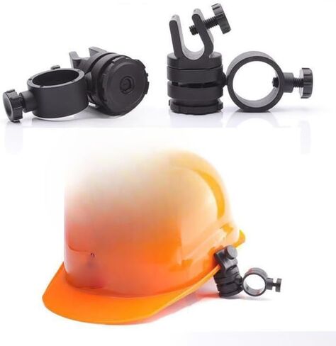 Hard Hat Flashlight Holder Mounting Brackets Safety Helmet Flashlights Clips Mount for Full Brim Hard Hat with 4-Point Ratchet Suspension Hard Shell Bump Cap Construction Hard Hats in Kuwait