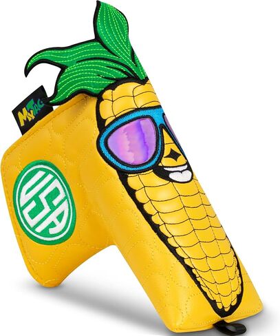 Funny Golf Putter Headcover, Creative Corn Blade Putter Cover Strong Magnetic Golf Club Head Cover in Kuwait