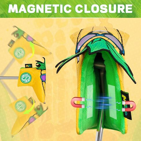 Funny Golf Putter Headcover, Creative Corn Blade Putter Cover Strong Magnetic Golf Club Head Cover in Kuwait