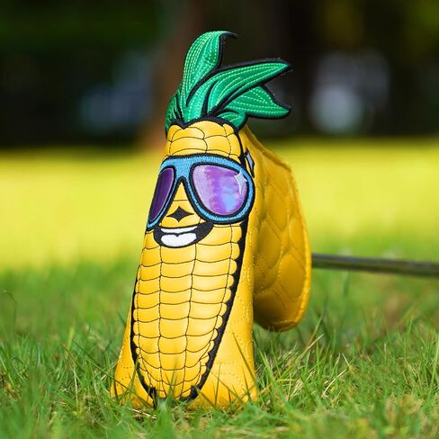 Funny Golf Putter Headcover, Creative Corn Blade Putter Cover Strong Magnetic Golf Club Head Cover in Kuwait