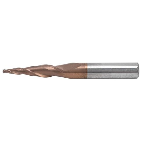 Tungsten Steel Conical Ball Head Milling Cutter R0.75x20xD6x50 Coated Spiral End Mill for Milling Slotting Grooving in Saudi Arabia