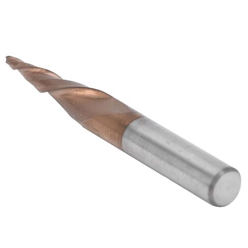 Tungsten Steel Conical Ball Head Milling Cutter R0.75x20xD6x50 Coated Spiral End Mill for Milling Slotting Grooving in Saudi Arabia