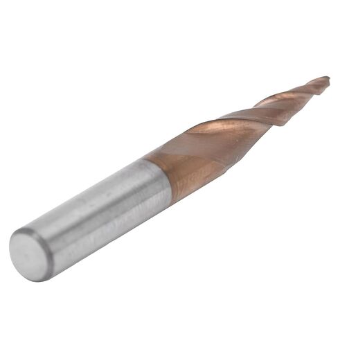Tungsten Steel Conical Ball Head Milling Cutter R0.75x20xD6x50 Coated Spiral End Mill for Milling Slotting Grooving in Saudi Arabia