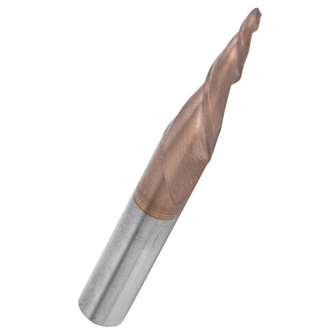 Tungsten Steel Conical Ball Head Milling Cutter R0.75x20xD6x50 Coated Spiral End Mill for Milling Slotting Grooving in Saudi Arabia
