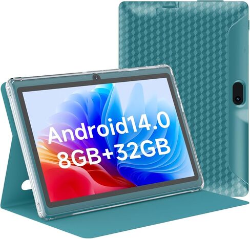 Tablet 7Inch Android 14.0 with Protective Case, 8GB(4+4GB Expand) RAM+ 32GB ROM, IPS Screen, Dual Camera, Bluetooth 5.0 WiFi Tab (Navy Blue) in Saudi Arabia