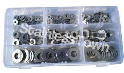 مجموعة الغسالة المسطحة من الفولاذ المقاوم للصدأ من النوع المساعد 316 من الفولاذ المقاوم للصدأ بدرجة بحرية in Kuwait