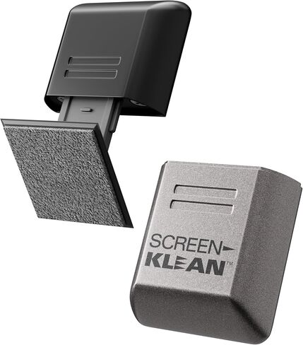 CarbonKlean ScreenKlean Tablet Screen Cleaner - Compatible with iPad, Android & Amazon Tablet - with Carbon Microfiber Tech - Electroplated Silver - 1 Count in Kuwait