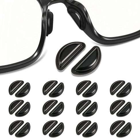 12 Pairs Nose Pad Compatible with Ray-Ban-Meta-Wayfarer-Eyeglass, Soft Silicone Hollowed, Anti Slip Replacement Nose Pads in Saudi Arabia