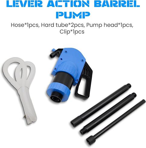 Lever-operated Drum Pumps.55 Gallon Plastic Hand Lever Drum Pump is 1 Pint Per Stroke.Lever Action Drum Pump for High Viscosity Oils, Agricultural Chemicals with 2 Meters of 3/4" Corrugated Hose in Saudi Arabia