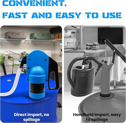 Lever-operated Drum Pumps.55 Gallon Plastic Hand Lever Drum Pump is 1 Pint Per Stroke.Lever Action Drum Pump for High Viscosity Oils, Agricultural Chemicals with 2 Meters of 3/4" Corrugated Hose in Saudi Arabia