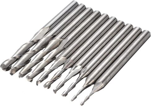 Generic 3.175 Mm Shank Wooden Knife CNC Milling Cutter 2-edge End Milling Cutter Carbide Ball End Milling Cutter CNC Engraving Milling Cutter in Saudi Arabia
