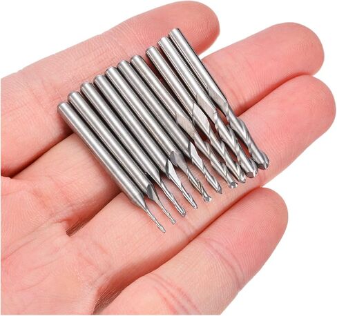 Generic 3.175 Mm Shank Wooden Knife CNC Milling Cutter 2-edge End Milling Cutter Carbide Ball End Milling Cutter CNC Engraving Milling Cutter in Saudi Arabia