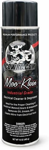 CowRC Moo-Kleen Industrial Grade Electrical Cleaner & Degreaser, RC Parts Cleaner for Motors, Gears, Bearings, Chassis, 15 oz in Saudi Arabia