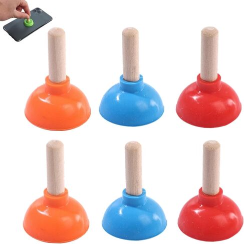 6 قطع من حامل الهاتف الصغير على شكل مكبس المرحاض، حامل صغير لدعم الهاتف المحمول، والهاتف المحمول، وPSP in Kuwait