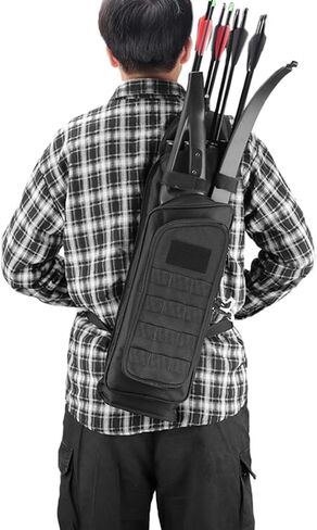 KRATARC Krayney متعدد الوظائف 4 أنابيب سهم خلفي جعبة الكتف شنق الهدف الرماية جعبة الرماية للسهام انهاء الخدمة in Kuwait