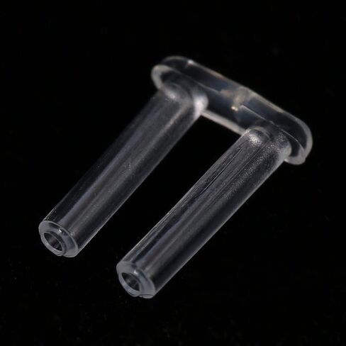 Pongnas 100pcs Rimless Frame Sleeves, Clear Plastic Compression Sleeves/Plugs for Rimless Glasses Fixing Tools(pack of 100) (1.4 * 0.8 * 7.0mm) in Saudi Arabia
