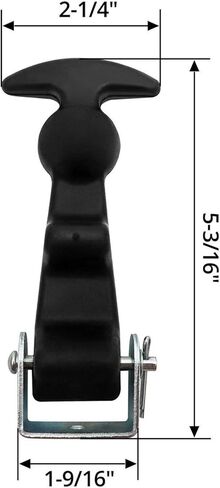 2Packs 4.7 Inch T-Handle Draw Latches With Brackets Rubber Flexible Hood Catch T-Handle Hasp For Hood Vehicle Engine Hood Release Latch Handle in Saudi Arabia