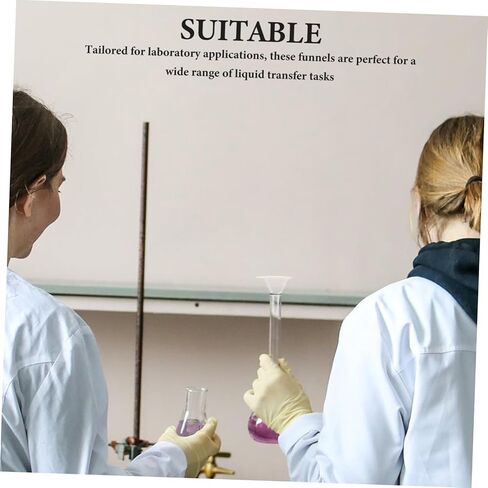 3 قطع من ULTECHNOVO أقماع بلاستيكية سميكة مقاومة للتآكل من أجل نقل سائل موثوق، تصميم واسع الفم للاستخدامات التجريبية المتنوعة in Kuwait