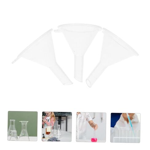 3 قطع من ULTECHNOVO أقماع بلاستيكية سميكة مقاومة للتآكل من أجل نقل سائل موثوق، تصميم واسع الفم للاستخدامات التجريبية المتنوعة in Kuwait