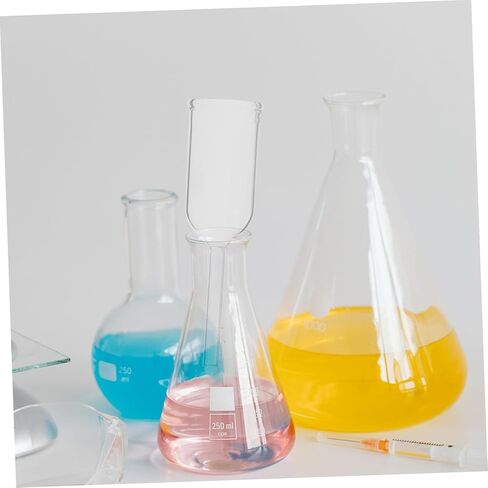 قمع زجاجي أسطواني من ULTECHNOVO للاستخدام المختبري، قمع ترشيح سهل التنظيف من أجل صب وتجارب دقيقة in Kuwait