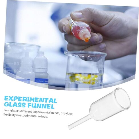 قمع زجاجي أسطواني من ULTECHNOVO للاستخدام المختبري، قمع ترشيح سهل التنظيف من أجل صب وتجارب دقيقة in Kuwait