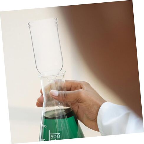 قمع زجاجي أسطواني من ULTECHNOVO للاستخدام المختبري، قمع ترشيح سهل التنظيف من أجل صب وتجارب دقيقة in Kuwait