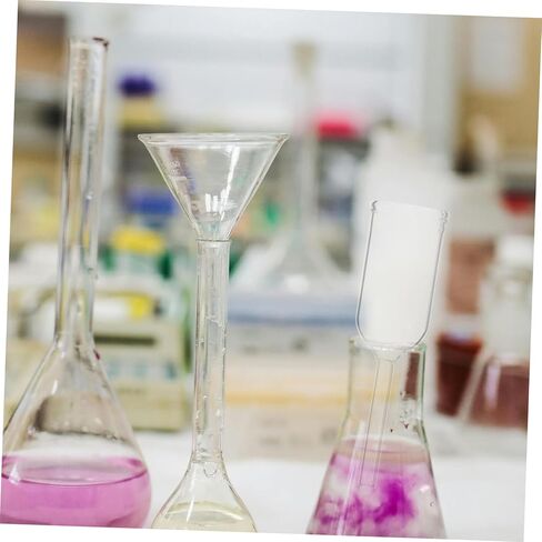 قمع زجاجي أسطواني من ULTECHNOVO للاستخدام المختبري، قمع ترشيح سهل التنظيف من أجل صب وتجارب دقيقة in Kuwait