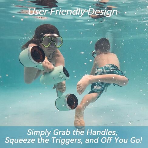 سكوتر تحت الماء من سوبلو ميكس، سكوتر مائي للبالغين، مقاوم للماء بطول 131 قدم، 30 دقيقة، لحمام السباحة، والغوص، والغطس مع حقيبة ظهر مقاومة للماء in Kuwait