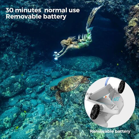Sublue Mix Underwater Scooter 30 Minutes 22lbf 131ft Water Sports Pool Diving Snorkeling for Kids Adults with Waterproof Backpack in Saudi Arabia