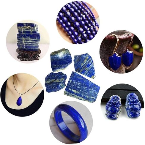 100 جرام اللازورد الطبيعي الحجر الخام الأحجار الكريمة الكوارتز العينات المعدنية الأحجار الأصلية الأحجار الطبيعية والمعادن للمجوهرات in Kuwait