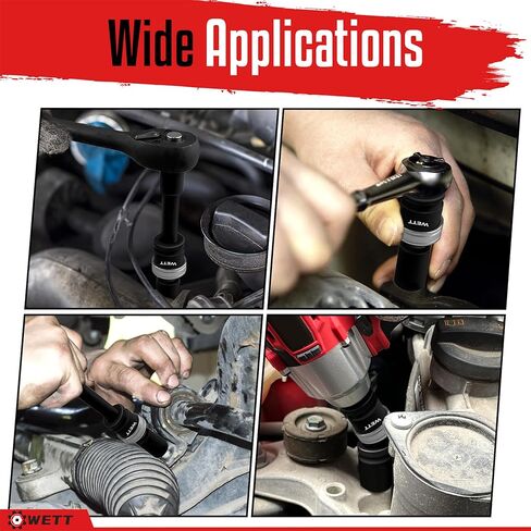 WETT Impact Socket Adapter and Reducer, 8-Piece 1" 3/4" 1/4" 3/8" 1/2" SAE Drive Socket Adapter Set, Square Adapter Reducer, Impact Driver Wrench Conversion Set in Kuwait