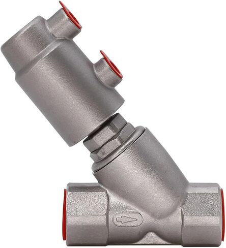 1PCS Pneumatic SS304 Sanitary Angle seat Valve with Triple clamp Joint(1",Welding) in Kuwait