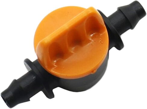 5 Pcs 4/7mm Miniature Valves Homebrew Garden Irrigation Switch Coupling Barbed Slotted Water Hose Valve Garden Water Connectors(No.2) in Saudi Arabia