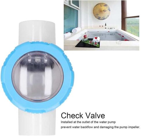 2in Non Return Visible Check Valve Anti-Backflow Accessories for Swimming Pool Check Valve One-Way Pipe in Kuwait
