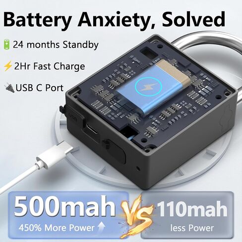 قفل ذكي عالي التحمل مع مفتاح، قفل بصمة الإصبع مع رمز التحكم بالبلوتوث، قفل بوابة لوحة المفاتيح الرقمية الإلكترونية المقاومة للماء لبوابة السياج الخارجية وسقيفة التخزين in Kuwait