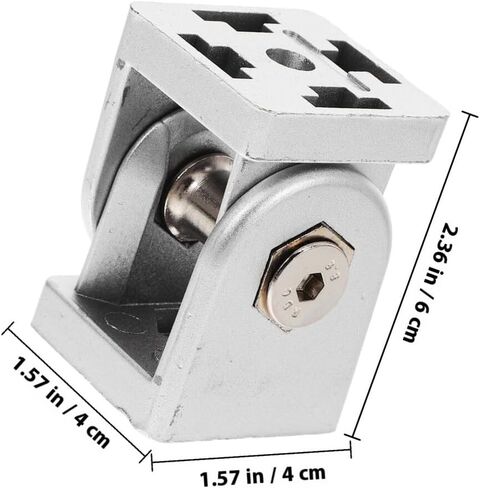 SEWACC Aluminum Flexible Pivot Joint Connector for 4040 Extrusion Profile, Adjustable Printer Accessories Fitting with Multi-Angle Hinge, Industrial Aluminum Printer Pivot Hardware in Saudi Arabia