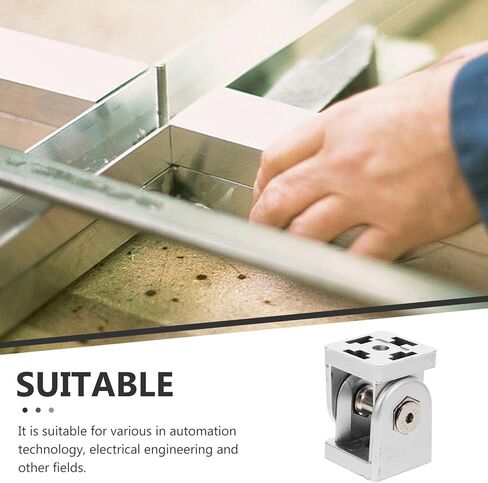 SEWACC Aluminum Flexible Pivot Joint Connector for 4040 Extrusion Profile, Adjustable Printer Accessories Fitting with Multi-Angle Hinge, Industrial Aluminum Printer Pivot Hardware in Saudi Arabia