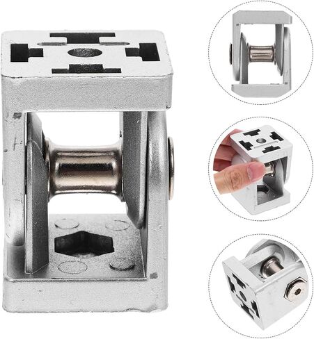 SEWACC Aluminum Flexible Pivot Joint Connector for 4040 Extrusion Profile, Adjustable Printer Accessories Fitting with Multi-Angle Hinge, Industrial Aluminum Printer Pivot Hardware in Saudi Arabia