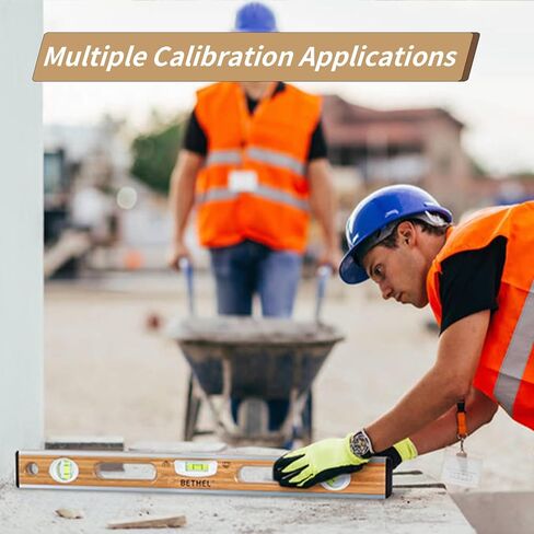 BETHEL 24-inch Bamboo Level, Mortar Adhesion Resistant Light Level, with Double Curved Acrylic Leveling Tubes for Masonry Applications and General Leveling in Kuwait