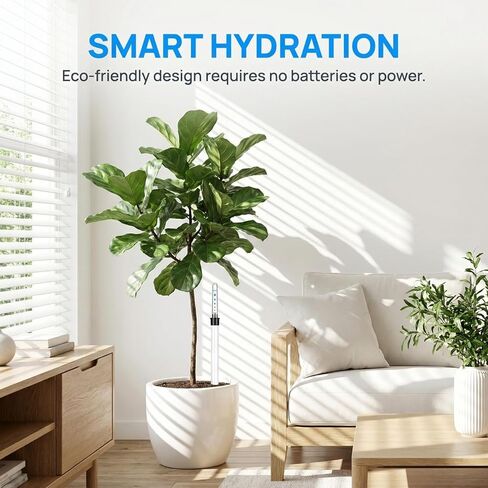 DOITOOL 2 قطعة مؤشر مستوى المياه للنباتات، وعاء الزهور، تذكير بنقص المياه، مؤشر قياس مستوى العرض للنباتات الداخلية/الخارجية، استخدام حديقة المنزل، 14 بوصة in Kuwait